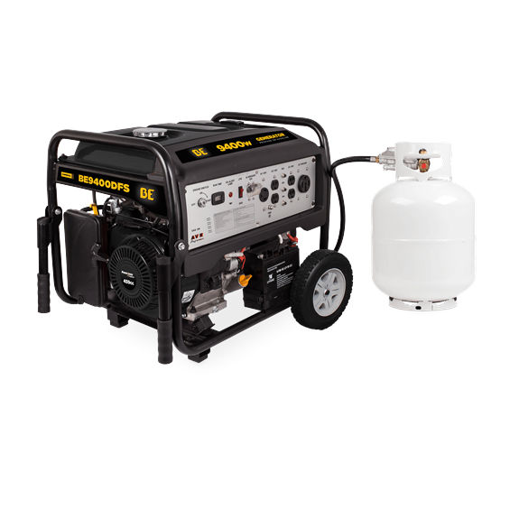BE Dual Fuel Generator 9,400 W 459cc Powerease Engine
